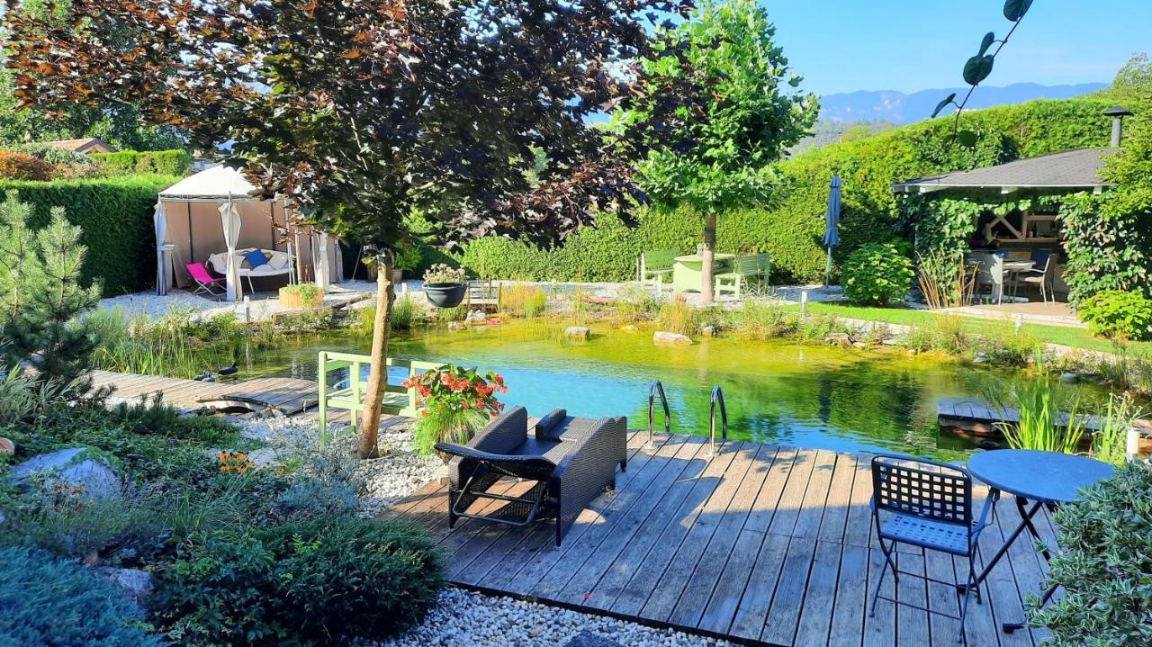 Garden Paradise Bled Apartments - Garden, Pond And Castle View Exterior photo